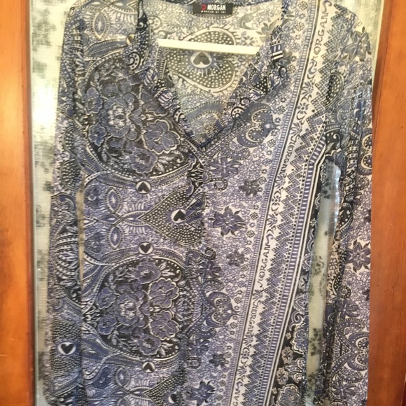 Sheer paisley tunic by Morgan - Picture 4 of 5